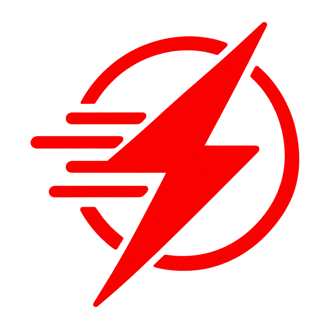 Red Lightning Speed Emblem